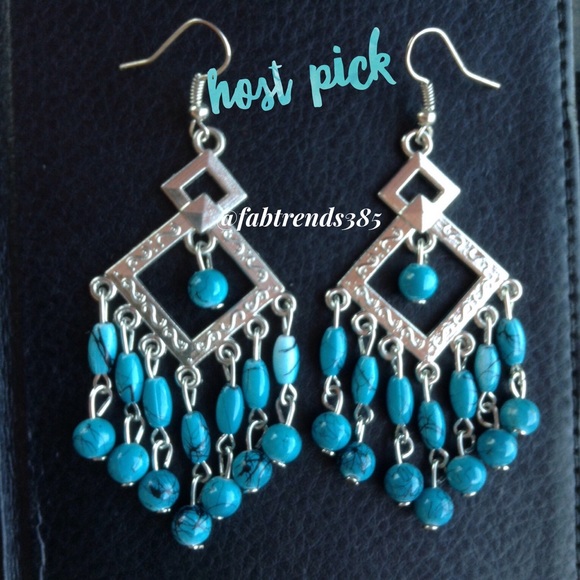 Fashion Jewelry Jewelry - LAST PAIR! BOHO TURQUOISE CHANDELIER EARRINGS